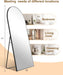 71"X32"Floor Mirror Full Length,Arched Full Length Mirror with Stand,Full Body Mirror,Hanging or Large Leaning for Bedroom Living Room Black