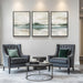 Framed Nature Landscape Canvas Triptych 24x36 Inches