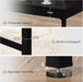 55" Industrial Executive Desk for Home Office, Rustic Simple Computer Laptop Desk with Strong Metal Legs, Study Writing Table Business Workstation, Small Conference Table Black