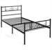 Twin/Full/Queen Size Metal Bed Frame with Headboard and Footboard