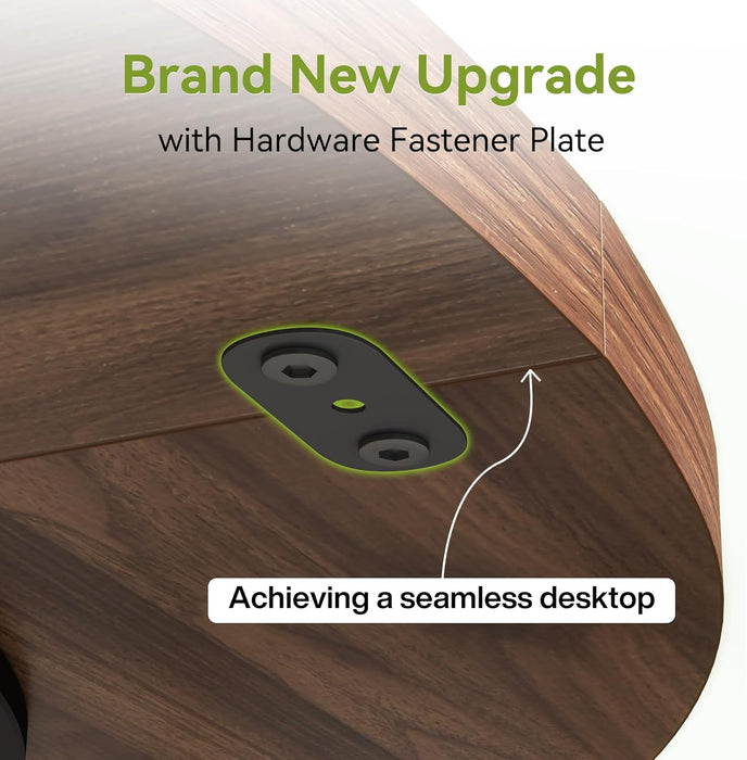 round Dining Table for 4-6 People, 47 Inches Dining Room Table with Wooden Pedestal Base, Brown Dinner Tables, Circle Kitchen Tables for Dining Room, Kitchen, Living Room(Table Only)