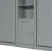 Gray Pinewood Murphy Beds Twin SpaceSaving Storage