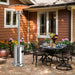 50000 BTU Stainless Steel Propane Patio Heater with Trip over Protection