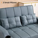 BlueGrey Ultracomfy Convertible Futon SofaBed USBPorts