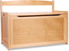 Blonde PremiumWood Toy Chest With GenerousStorageCapacity