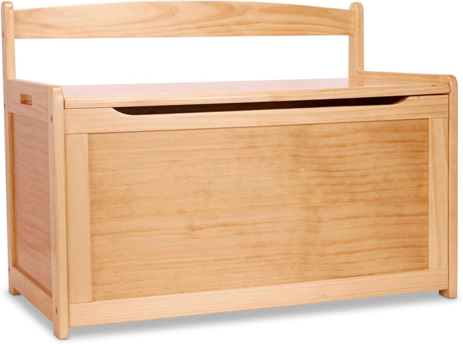 Blonde PremiumWood Toy Chest With GenerousStorageCapacity