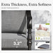Patio Swivel Chairs, Metal Armchairs W/Cushions, 4PCS