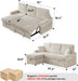 Beige 81Inch Ultra SleeperSofa With Charging Station