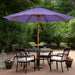Outdoor Patio Market Umbrella with Wooden Pole - 8.5' - Purple