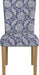 Classic Parsons Upholstered Dining Chairs, Pack of 2, Blue Floral Print