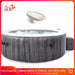 Outdoor Hot Tub with Tablet LED Lights Cupholders Mobile Phone Spa Tray Accessory, Portable Inflatable Hot Tub Bubble Jet Spa