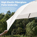 9FT Outdoor Patio Umbrella,Market Table Umbrella with 8 Fiberglass Ribs, Pool Umbrella with Tilt and Crank, UV Protection Lightweight & Wind-Resistant for Lawn, Garden, Deck and Backyard, Cream White
