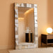 Full Length Floor Mirror, 31.5" X 63" Oversized Glam Rectangle Standing Mirror with 3D Silver Glass Frame for Bedroom, Dressing Room & Living Room