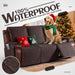 Waterproof Recliner Sofa Cover, Non-Slip Reclining Couch Covers for 3 Seat, Recliner Couch Cover Furniture Protector with Elastic Straps for Pets, Kids, Chocolate