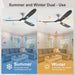 70 Inch Large Ceiling Fan with Light Remote, 3 Grey Wood Blades