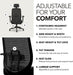 Altern Ergonomic Office Chair, Office Desk Computer Chair, Black
