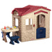 Picnic on the Patio Playhouse with 20 Play Accessories, Working Doorbell, Indoor and Outdoor Backyard Toy, Tan- for Kids Toddlers Boys Girls Ages 2 3 4+ Year Old