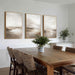 Neutral Abstract Landscape Canvas Art 24x36 Inches
