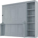MurphyBed With Integrated Desk AndBookshelf Gray Storage