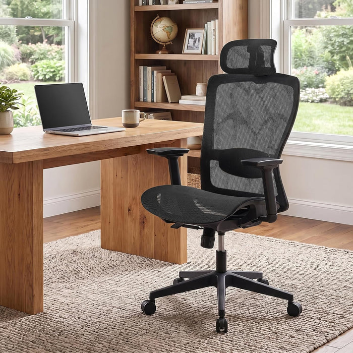Ergonomic Office Chair,Comfy Desk Chair with Lumbar Support