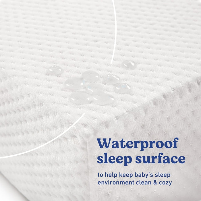 Premium Crib & Toddler Mattress – GREENGUARD Gold Certified & Certipur-Us Certified, Fits All Standard Crib & Toddler Beds, Waterproof Sleep Surface, Machine-Washable Outer Cover for Easy Care