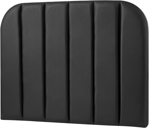 Tavira Allure® College Dorm Headboard - Bevel Panel - Faux Leather Black
