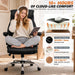 Ergonomic Office Chair, Executive Leather Desk Chair with Lumbar Support