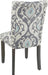 Parsons Classic Upholstered Accent Dining Chair, Set of 2, Suri Blue