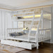 Twin Over Twin Bunk Bed With DetachableGuardrailSystem
