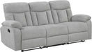 Mnul Double Recliner Couch for Living Room, Chenille Fbric Upholstered Reclining Sof, Home Theter Seting, Esy ssembly, Recliner Couch, Gry