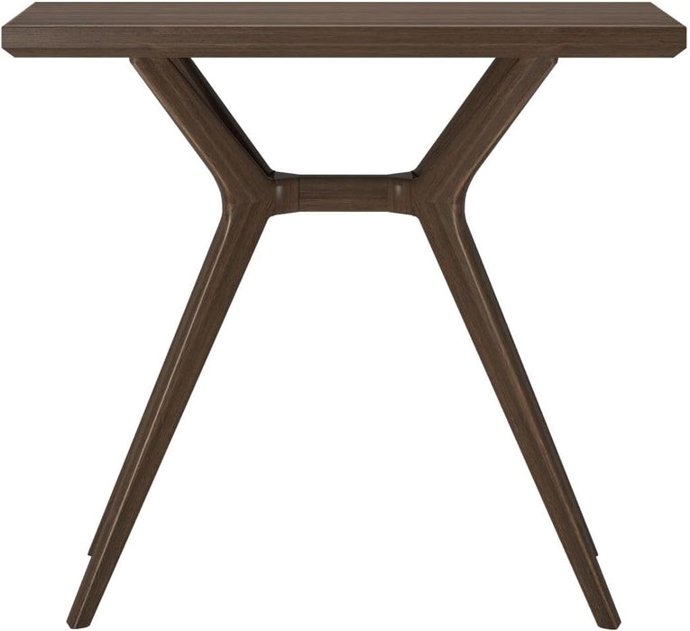 Verso Console Table, 36 Inch Solid Wood Modern Sofa Table, Narrow Entryway Table for Hallway, behind the Couch, Living Room, Foyer, Walnut