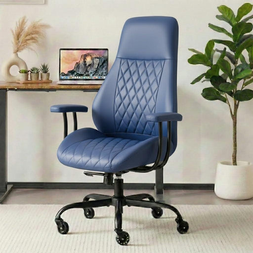 Blue Ergonomic Executive Chair With Lumbar Support