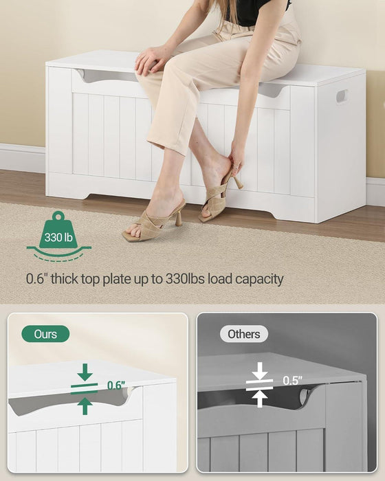 43.3 Inch LiftTop Storage Chest SolidWoodConstruction