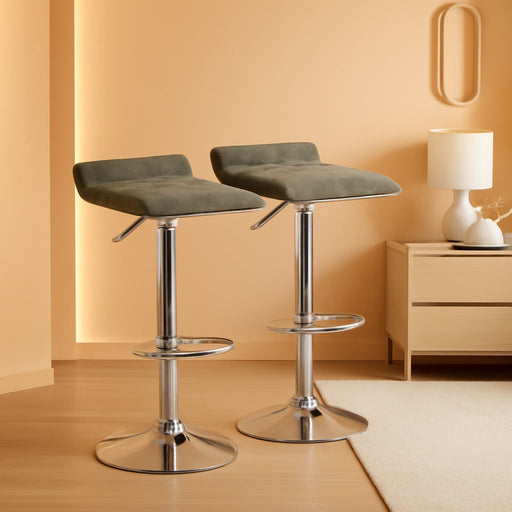 Adjustable Bar Stools Set of 2, Bar Height Stools for Kitchen Counter