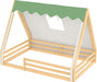 Full Size Premium Montessori Solidwood Floorbed Canopy