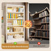 5-Tier Adjustable Bookcase, Heavy Duty Bookshelf with Book Stopper, Metal Bookcase for Library, Office, Living Room