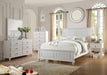 White Eastern King Size Wood Bed