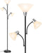 Floor Lamp, Standing Lamp with Replaceable 3000K Energy-Saving, Lamp for Living Room with Adjustable Reading Lights, Modern Bright Floor Lamp for Bedroom, Living Room, Office