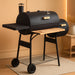 48" Steel Portable Charcoal Grill with Offset Smoker,Stainless Steel Barbecue Grill with Wheels for Patio BBQ Cooking, Camping