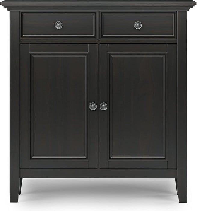 36 Inch Hickory Brown Storage Cabinet With Drawers