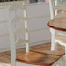 Home Styles French Countryside Oak/White Pair of Chairs with Distressed Oak and Rubbed White Finish 16.5D X 17.75W X 18H In