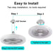 Ceiling Fans with Remote Control and Light LED Lamp Fan E27 Converter Base Smart Silent Ceiling Fans for Bedroom Living Room