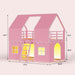Pink Twin Over Twin Bunk Bed With LED Lights And Play Curtain