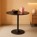 Height Adjustable Round Black Pub Tabletop Outdoor