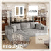 108 Inch Grey Chenille Cloud Sectional Sofa With Deep Seat