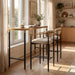 Counter Height Bar Stools Set of 2, 20.5" Extra Wide Seat Bar Chairs with Back, Upholstered Fabric Barstools for Kitchen Island Home Bar, Metal Legs, 25.5" Seat Height,Camel