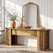 63-Inch Low Console Table, Farmhouse Wooden Entryway Table, Narrow Long Sofa Table behind Couch for Living Room, Entrance, Hallway