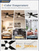 Sleek Black 48 Inch Flushmount Ceiling Fan Lighting
