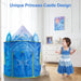 Princess Play Tent for Girls, Frozen Toy, Ice Castle Kids Playhouse for Indoor & Outdoor, Imaginative Castle Tent with Carry Bag, Perfect Easter, Birthday & Valentine Gift for Girls Ages 2–8