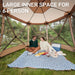 Pop up Screen House Tent for Camping 11.5 X 9.8 Ft, Instant Screened Gazebo Canopy with Netting, Portable Shelter Enclosure for Outdoor, Backyard, Khaki